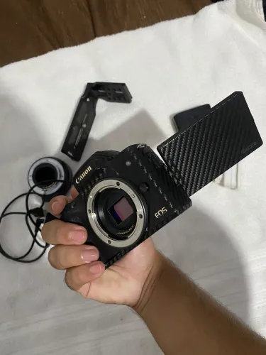 M50 Cânon Adaptador Meike EF C/Bateria Para Usar Em Power Bank