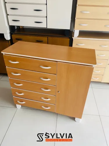 CÔMODAS 5 GAVETAS COM SAPATEIRA NOVAS 