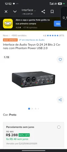 Interface de áudio