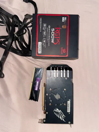 KIT PLACA, MEMÓRIA RAM E FONTE 