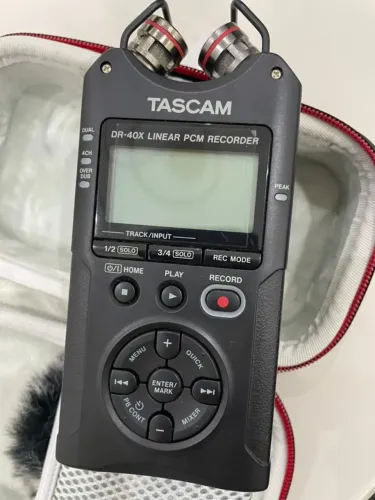 Tascam DR-40X + Case + Cartão 64GB | Estado de Novo | Completa