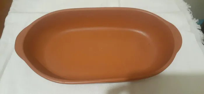Travessa de cerâmica/barro refratária oval 1.4L (33 X 18 X 5,5) 