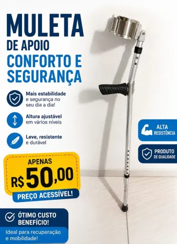 Muleta alumínio