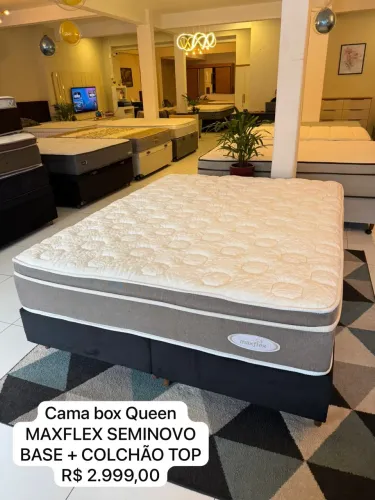 Cama Box Queen MAXFLEX SEMINOVO - ENTREGO