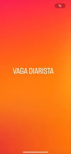 Vaga diarista 