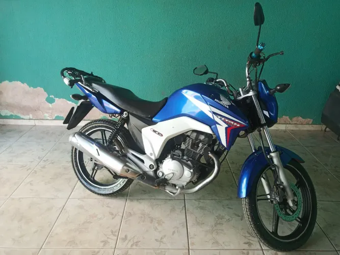 Linda Honda Titan 150 EX Azul - Flex 2014 - IPVA 2026 Pago!