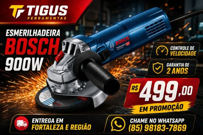 Esmerilhadeira lixadeira Bosch 900w com regulagem de velocidade entrego hoje promoção