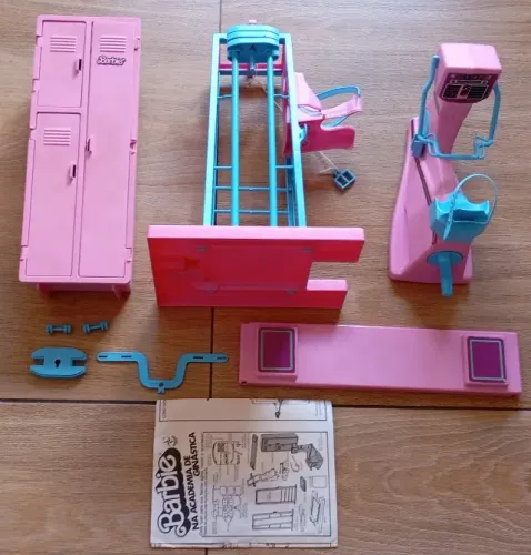 ( Leia ) Barbie Na Academia De Ginástica Estrela 1984