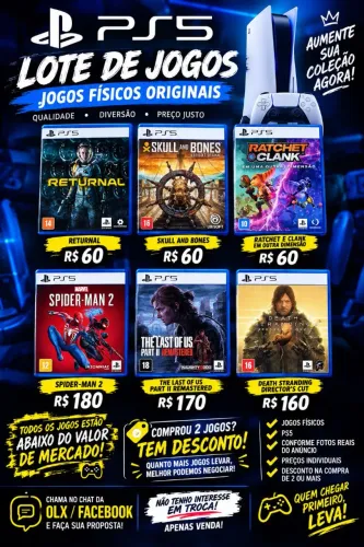 Jogos de ps5 na promoção