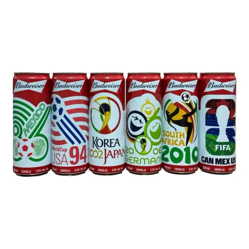 6 Latas Budweiser Copa do Mundo 2026