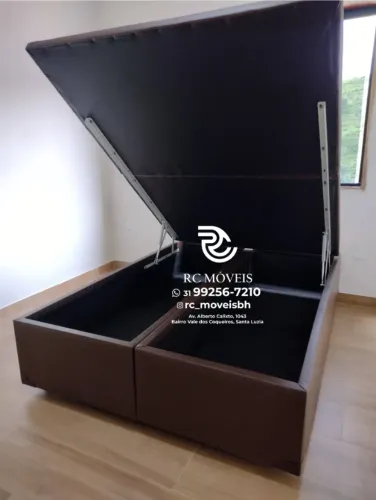Cama Box Super King com Baú - Luxo e Organização