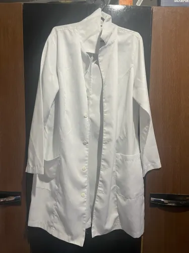 JALECO BRANCO SEM DETALHES TAMANHO G