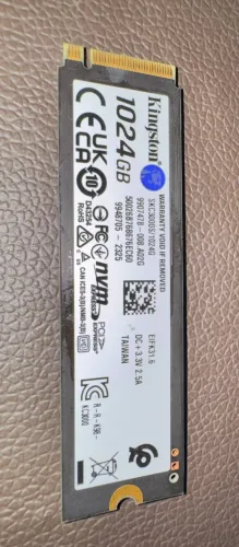 SSD Kingston 1TB - KC3000, M.2 2280 PCIe, NVMe, Leitura: 7000MB/s e Gravação: 6000MB/s