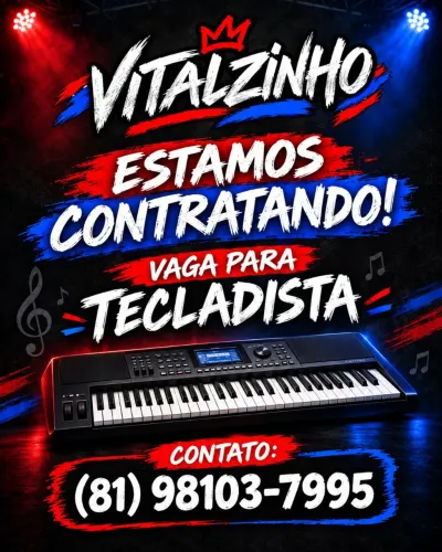 VAGA PARA TECLADISTA