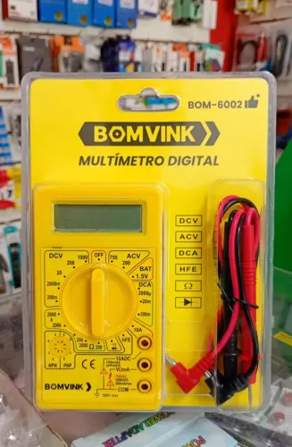 Multímetro Digital Portátil Com Sonda de Teste - Novo