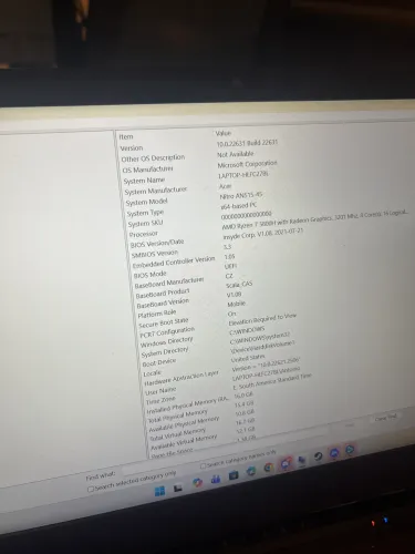 Acer nitro rtx 3060 e ryzen 7 5800H