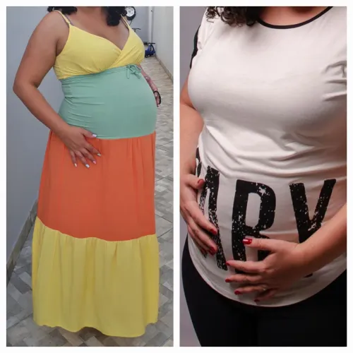 Kit 2 Vestidos e uma blusa Emma Fiorezi para mamães
