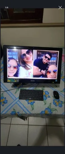 Computador com monitor de 24 polegadas+ equipamentos de informática 