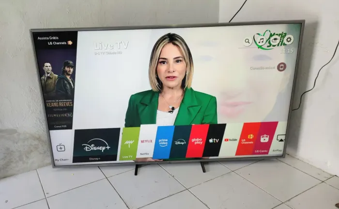 Tv 86 LG smart 4k wi-fi bluetooth comando de voz sistema operacional webos novinha 