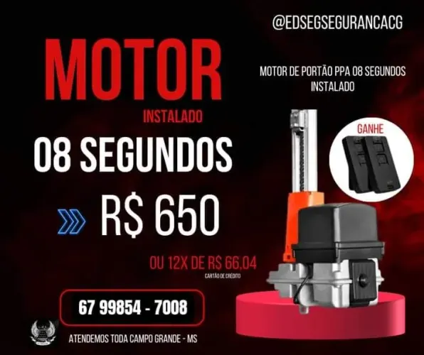Motor de portão eletrônico 
