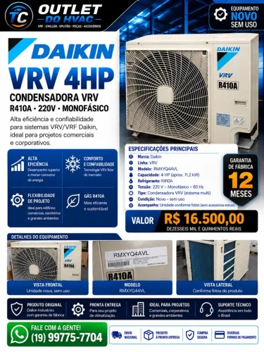 Unidade condensadora VRV 4HP 220V