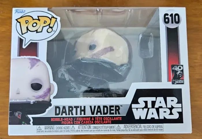 *ABAIXOU *FUNKO POP STAR WARS NOVO LACRADO - DARTH VADER 610 40TH ANNIVERSARY - #610