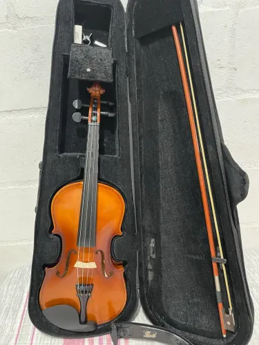 Violino Acústico Barth 4/4 Old Envelhecido Marrom com acessórios