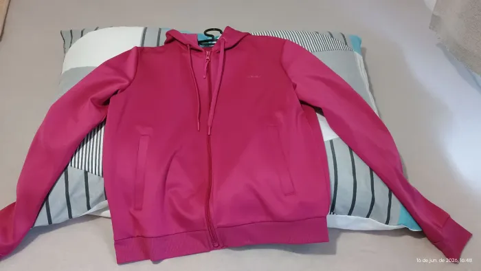 Jaqueta esportiva de poliéster Scream rosa vibrante