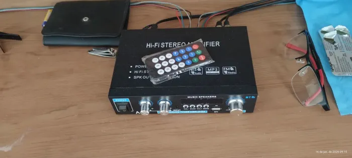 Amplificador bluetooth e caixa de som Panasonic de 800w