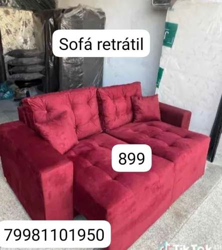 Sofá, cama, poltrona, puff