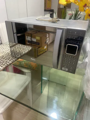 Microondas Philco espelhado inox 25 litros