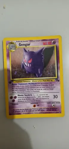 Card Pokémon Gengar 5/62 1995 Holofoil rara