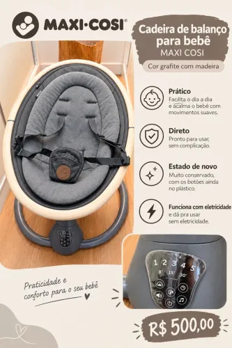 Cadeira de balanço para bebê Maxi Cosi