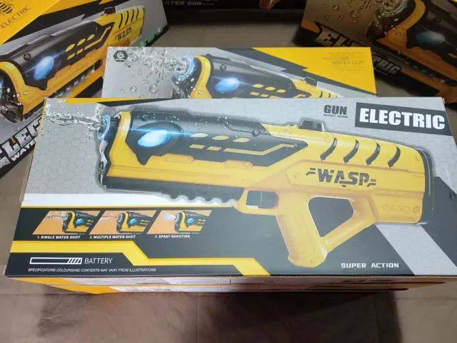 ? Pistola de Água Elétrica Wasp com LED - Recarregável