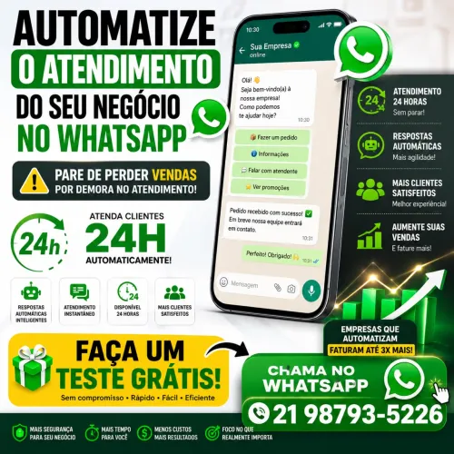 Automação para atendimento no whatsapp