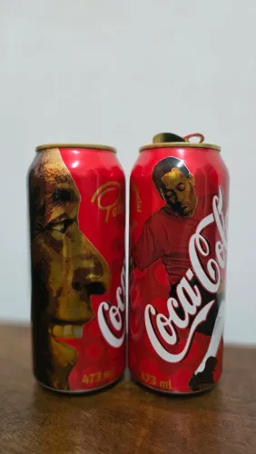 Latas Coca-Cola Pelé 2002 - Edição Especial Colecionador (Vazias)