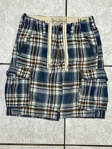 Bermuda Xadrez Abercrombie & Fitch 