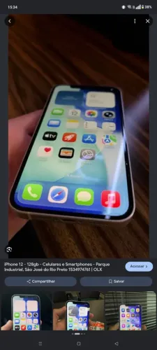 Vendo iPhone 12 usado só 3 dias,tô vendendo pq minha filha não gostou