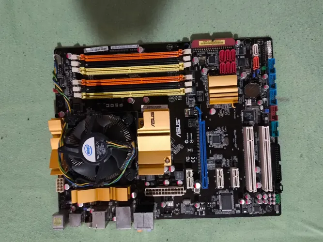 Kit gamer 775/771 core 2 quad asus p5qc DDR2/ddr3