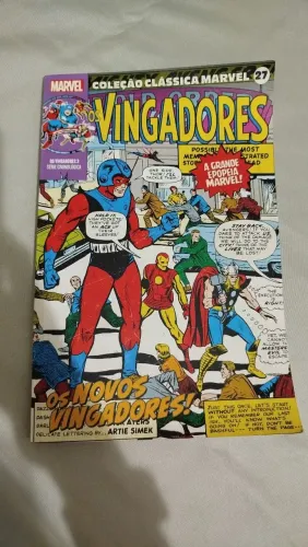 Quadrinhos vingadores coleção clássica marvel 27