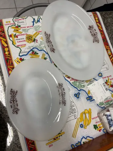 Travessas de opalina antigas
