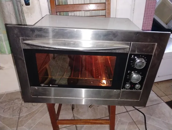 Forno elétrico embutir Fischer Fita LINE 32 110V