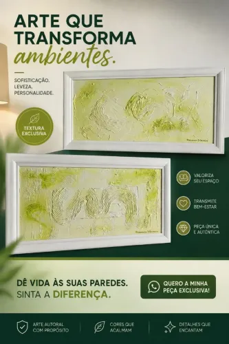 Kit 2 Quadros com Moldura Branca 45x85 cm