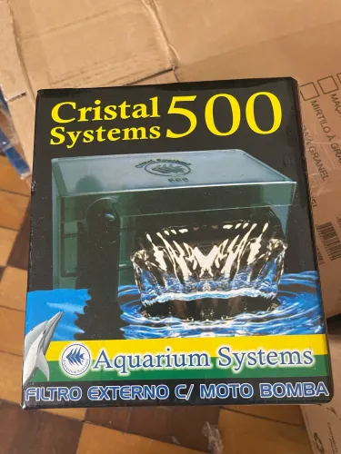 Filtro Externo C/ Moto Bomba - Cristal Systems 500 110/220v + Sifão de Sucção 