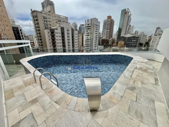 Cobertura a venda 441m 3 quartos suite piscina Gonzaga Santos/SP