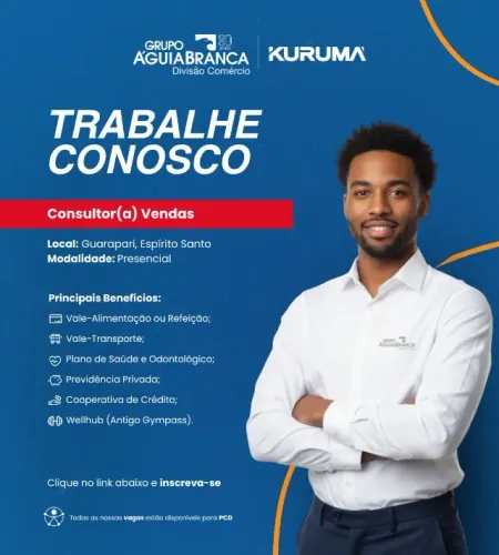 VAGA DE CONSULTOR DE VENDAS - GUARAPARI