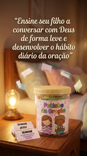 Pote de oração infantil frases