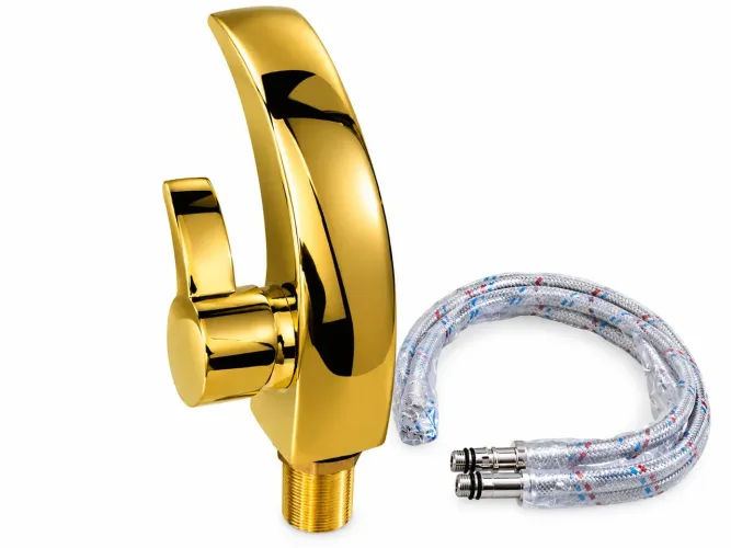 Torneira monocomando slim curva Gold