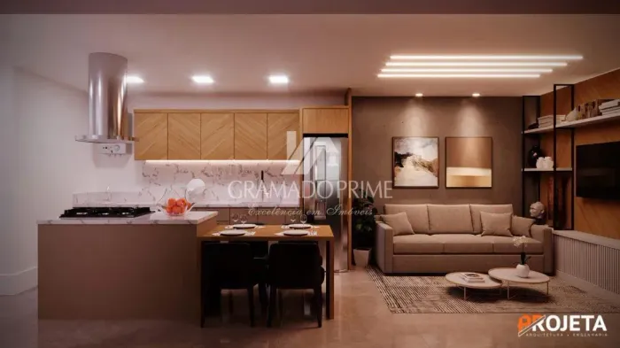 APARTAMENTO DE 2 DORMITÓRIOS EM OBRA - GRAMADO
