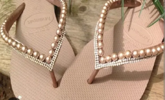 Chinela personalizada de pronta entrega tamanho 35/36
